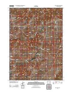 Root Creek Wyoming Historical topographic map, 1:24000 scale, 7.5 X 7.5 Minute, Year 2012