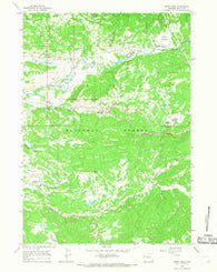 Rosies Ridge Wyoming Historical topographic map, 1:24000 scale, 7.5 X 7.5 Minute, Year 1965