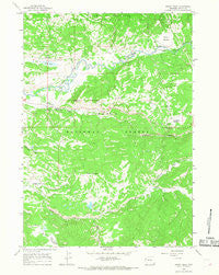Rosies Ridge Wyoming Historical topographic map, 1:24000 scale, 7.5 X 7.5 Minute, Year 1965