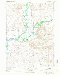 Ross Butte Wyoming Historical topographic map, 1:24000 scale, 7.5 X 7.5 Minute, Year 1964