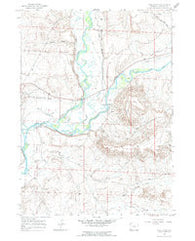 Ross Butte Wyoming Historical topographic map, 1:24000 scale, 7.5 X 7.5 Minute, Year 1964