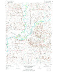 Ross Butte Wyoming Historical topographic map, 1:24000 scale, 7.5 X 7.5 Minute, Year 1964