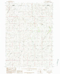 Ross Flat Wyoming Historical topographic map, 1:24000 scale, 7.5 X 7.5 Minute, Year 1984