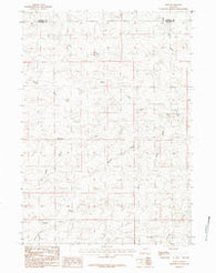 Ross Wyoming Historical topographic map, 1:24000 scale, 7.5 X 7.5 Minute, Year 1984