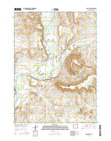 Ross Butte Wyoming Current topographic map, 1:24000 scale, 7.5 X 7.5 Minute, Year 2015