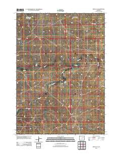 Ross Flat Wyoming Historical topographic map, 1:24000 scale, 7.5 X 7.5 Minute, Year 2012