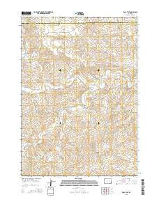 Ross Flat Wyoming Current topographic map, 1:24000 scale, 7.5 X 7.5 Minute, Year 2015