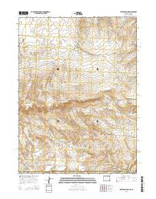 Rotten Springs Wyoming Current topographic map, 1:24000 scale, 7.5 X 7.5 Minute, Year 2015