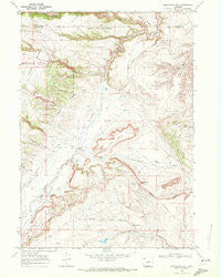 Roughlock Hill Wyoming Historical topographic map, 1:24000 scale, 7.5 X 7.5 Minute, Year 1968