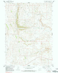Round Mountain Wyoming Historical topographic map, 1:24000 scale, 7.5 X 7.5 Minute, Year 1969