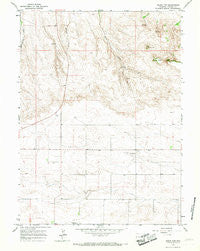 Round Top Wyoming Historical topographic map, 1:24000 scale, 7.5 X 7.5 Minute, Year 1963