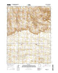 Round Top Wyoming Current topographic map, 1:24000 scale, 7.5 X 7.5 Minute, Year 2015