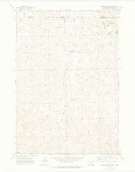 Roundup Draw Wyoming Historical topographic map, 1:24000 scale, 7.5 X 7.5 Minute, Year 1971