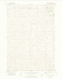 Roundup Draw Wyoming Historical topographic map, 1:24000 scale, 7.5 X 7.5 Minute, Year 1971