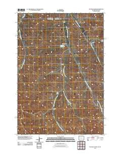 Roundup Draw Wyoming Historical topographic map, 1:24000 scale, 7.5 X 7.5 Minute, Year 2011