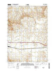 Rozet Wyoming Current topographic map, 1:24000 scale, 7.5 X 7.5 Minute, Year 2015