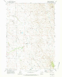 Rozet NW Wyoming Historical topographic map, 1:24000 scale, 7.5 X 7.5 Minute, Year 1971