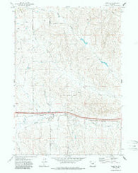Rozet SE Wyoming Historical topographic map, 1:24000 scale, 7.5 X 7.5 Minute, Year 1971