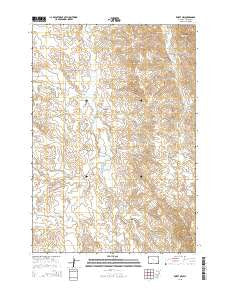 Rozet NW Wyoming Current topographic map, 1:24000 scale, 7.5 X 7.5 Minute, Year 2015