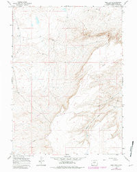 Ruby Knolls Wyoming Historical topographic map, 1:24000 scale, 7.5 X 7.5 Minute, Year 1966