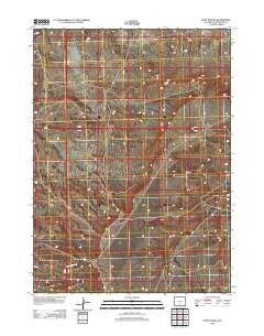 Ruby Knolls Wyoming Historical topographic map, 1:24000 scale, 7.5 X 7.5 Minute, Year 2012