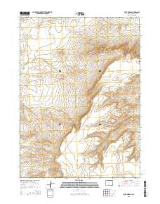 Ruby Knolls Wyoming Current topographic map, 1:24000 scale, 7.5 X 7.5 Minute, Year 2015