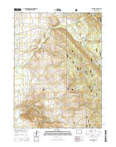 Ryan Park Wyoming Current topographic map, 1:24000 scale, 7.5 X 7.5 Minute, Year 2015