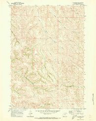S R Springs Wyoming Historical topographic map, 1:24000 scale, 7.5 X 7.5 Minute, Year 1970
