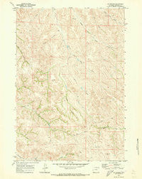 S R Springs Wyoming Historical topographic map, 1:24000 scale, 7.5 X 7.5 Minute, Year 1970