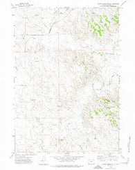 Saddle Horse Butte Wyoming Historical topographic map, 1:24000 scale, 7.5 X 7.5 Minute, Year 1971