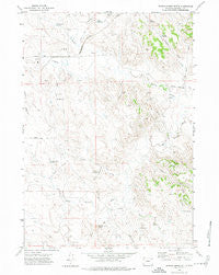 Saddle Horse Butte Wyoming Historical topographic map, 1:24000 scale, 7.5 X 7.5 Minute, Year 1971