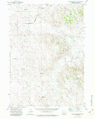 Saddle Horse Butte Wyoming Historical topographic map, 1:24000 scale, 7.5 X 7.5 Minute, Year 1971
