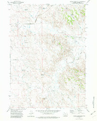 Saddle Horse Butte Wyoming Historical topographic map, 1:24000 scale, 7.5 X 7.5 Minute, Year 1971