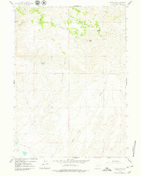 Saddle Rock Wyoming Historical topographic map, 1:24000 scale, 7.5 X 7.5 Minute, Year 1959