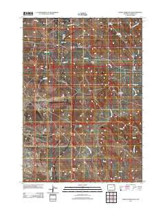 Saddle Horse Butte Wyoming Historical topographic map, 1:24000 scale, 7.5 X 7.5 Minute, Year 2012