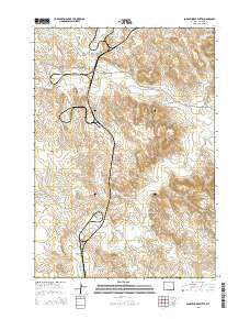 Saddle Horse Butte Wyoming Current topographic map, 1:24000 scale, 7.5 X 7.5 Minute, Year 2015
