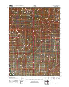 Saddle Rock Wyoming Historical topographic map, 1:24000 scale, 7.5 X 7.5 Minute, Year 2012