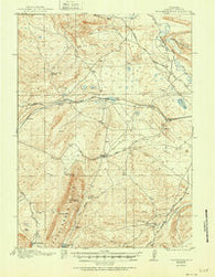 Saddleback Hills Wyoming Historical topographic map, 1:62500 scale, 15 X 15 Minute, Year 1921