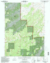 Saddleback Mtn Wyoming Historical topographic map, 1:24000 scale, 7.5 X 7.5 Minute, Year 1992