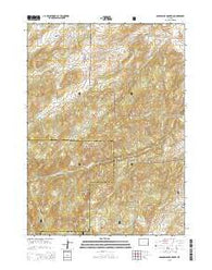 Saddleback Mountain Wyoming Current topographic map, 1:24000 scale, 7.5 X 7.5 Minute, Year 2015