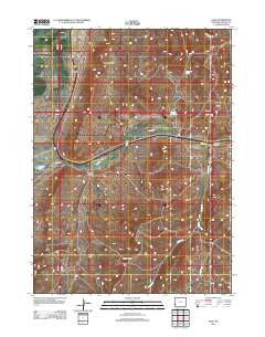 Sage Wyoming Historical topographic map, 1:24000 scale, 7.5 X 7.5 Minute, Year 2012