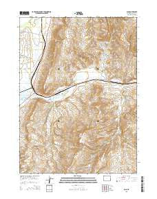 Sage Wyoming Current topographic map, 1:24000 scale, 7.5 X 7.5 Minute, Year 2015