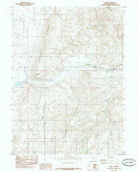 Sage Wyoming Historical topographic map, 1:24000 scale, 7.5 X 7.5 Minute, Year 1985