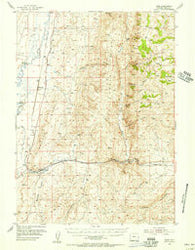 Sage Wyoming Historical topographic map, 1:62500 scale, 15 X 15 Minute, Year 1954