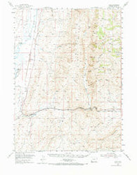 Sage Wyoming Historical topographic map, 1:62500 scale, 15 X 15 Minute, Year 1954