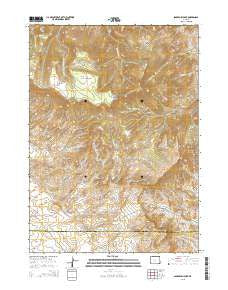 Sagebrush Park Wyoming Current topographic map, 1:24000 scale, 7.5 X 7.5 Minute, Year 2015