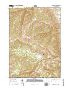 Saint Lawrence Basin Wyoming Current topographic map, 1:24000 scale, 7.5 X 7.5 Minute, Year 2015