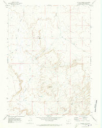 Salazar Butte Wyoming Historical topographic map, 1:24000 scale, 7.5 X 7.5 Minute, Year 1970
