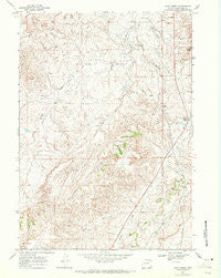 Salt Creek Wyoming Historical topographic map, 1:24000 scale, 7.5 X 7.5 Minute, Year 1968
