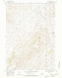 Salt Creek Wyoming Historical topographic map, 1:24000 scale, 7.5 X 7.5 Minute, Year 1968